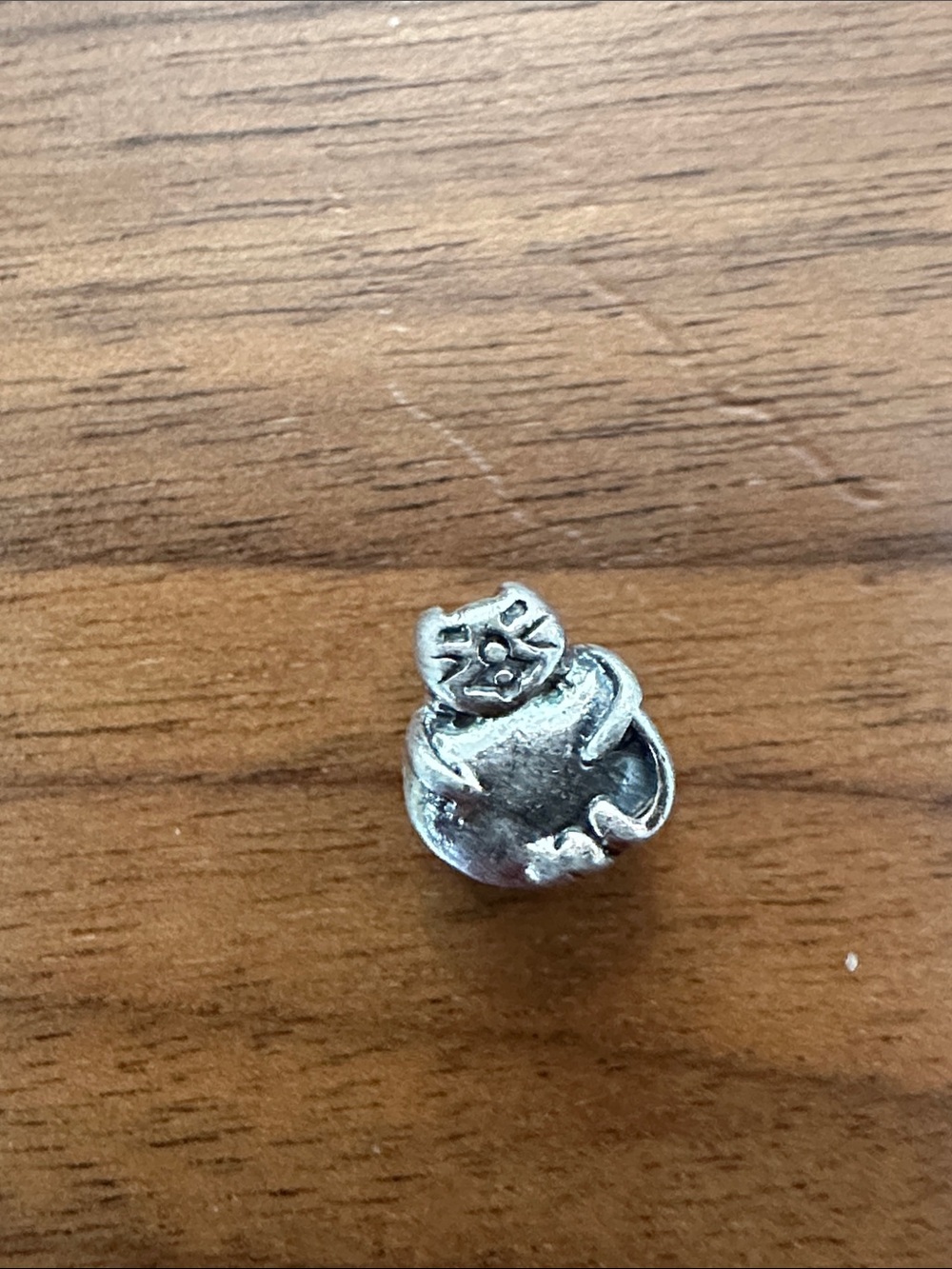 Sterling silver cat 925 charm slide super cute 🐈 🐱
